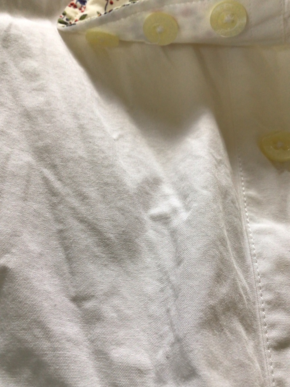 Barbour White Button Down Shirt with Liberty Floral Cuff Trim 8 - Picture 10 of 14